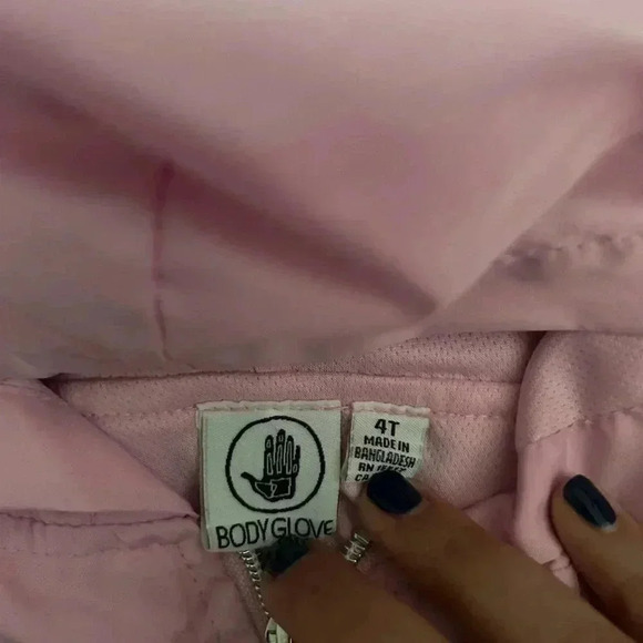 Girl’s Body Glove Pink Rain Jacket Size 4T - Picture 3 of 4